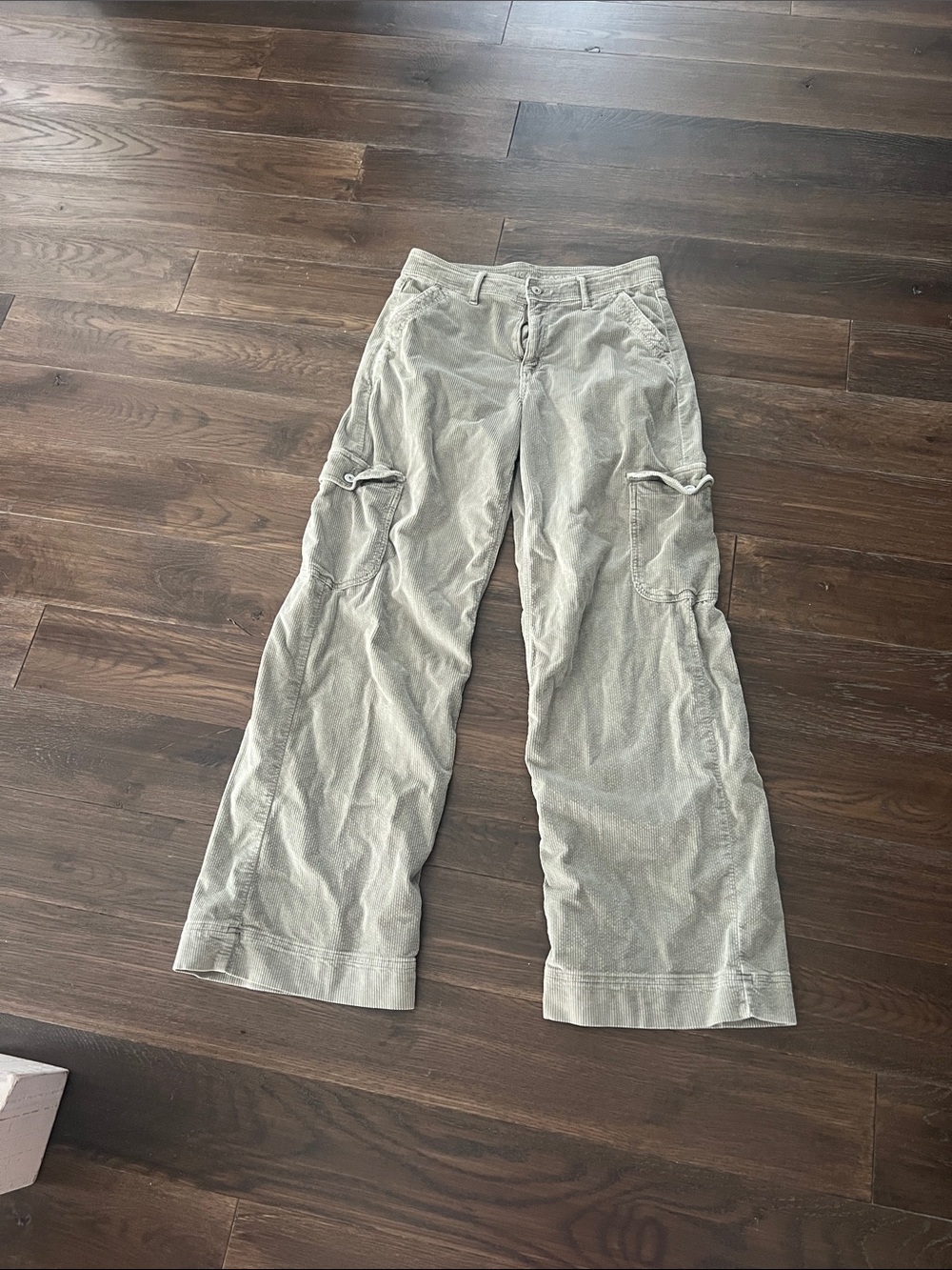 American Eagle Outfitters Sage Green Corduroy Cargo Pants